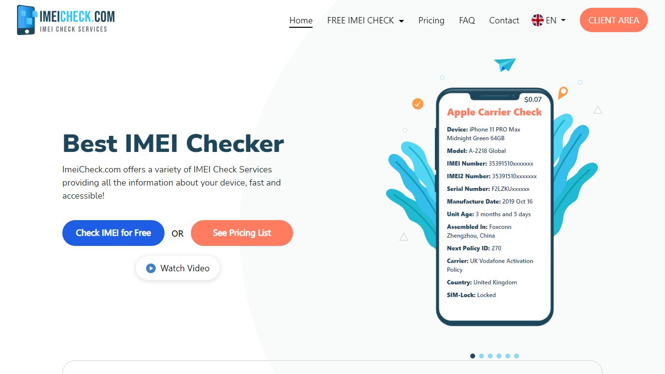 IMEI CHECK - IMEI Number Checker Online | IMEICheck.com